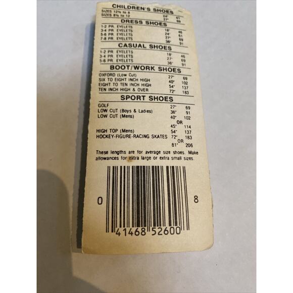 VINTAGE -TENNIS BALL RACKET SHOE LACES + Yellow, Neon GREEN, BROWN. - Picture 8 of 11